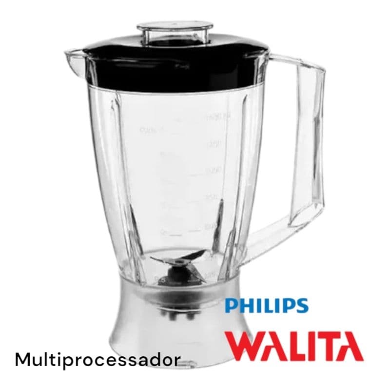 Copo Jara Liquidificador WALITA PHILIPS MULTIPROCESSADOR Power Chop 7620 RI 7625 RI 7761 RI 7630 Ri 7631 RI 7632 RI 7636