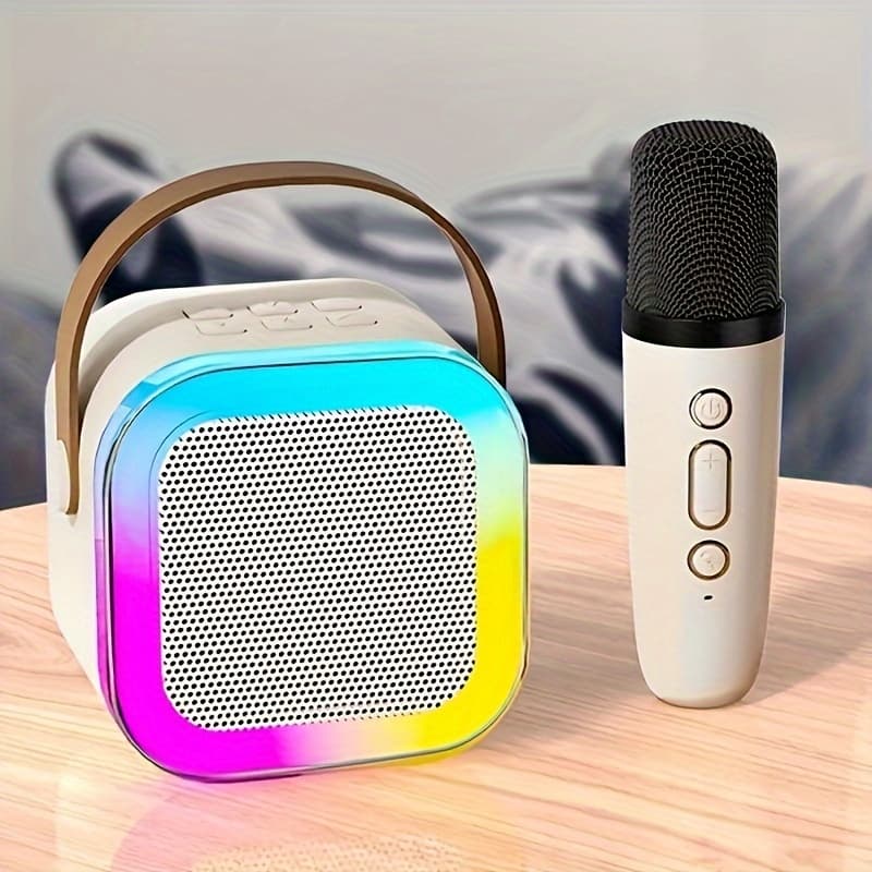 K12 Portátil sem fio para crianças Karaoke Bluetooth Speaker Mini Microfone Home Cantando KTV Audio