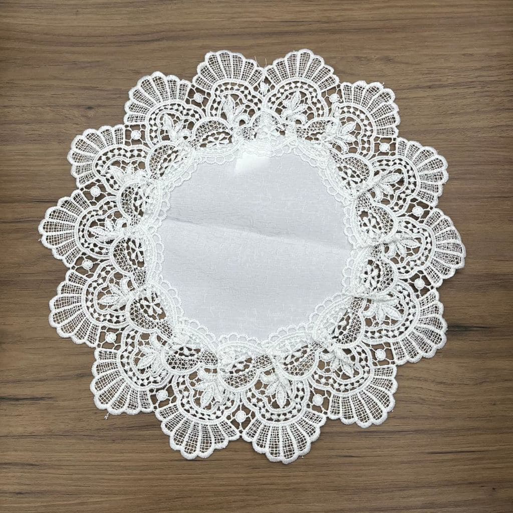 Kit 2 jogo americano sousplat renda renascença Mesa Posta Decorar