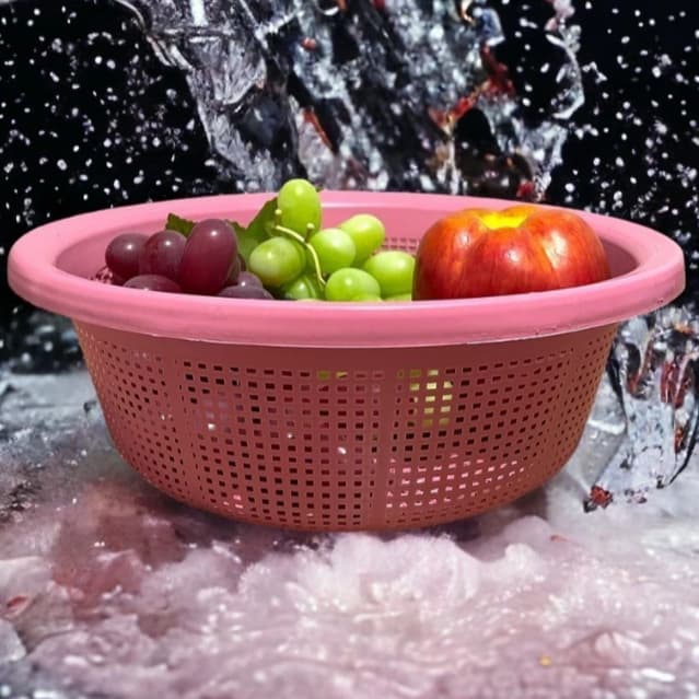 Escorredor Multiuso Lava Tudo Redondo 25cm Cod 7001