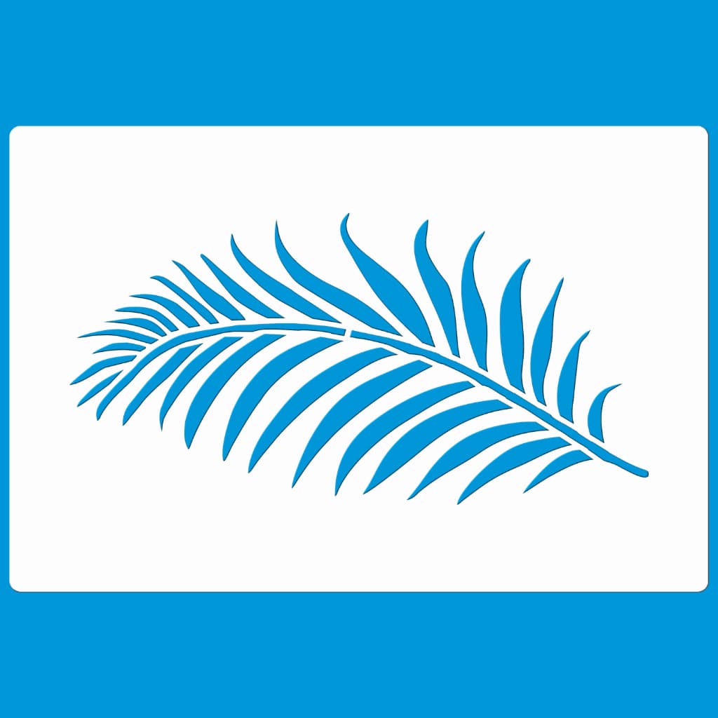 Stencil 12 X 18 Folha Organica Molde Vazado Pintura Tecido Mdf Madeira Parede Camiseta Pano Prato