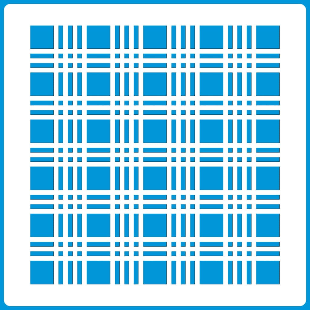 Stencil 14 X 14 Xadrez Molde Vazado Para Pintura Em Tecido Mdf Madeira Parede Camiseta Pano Prato