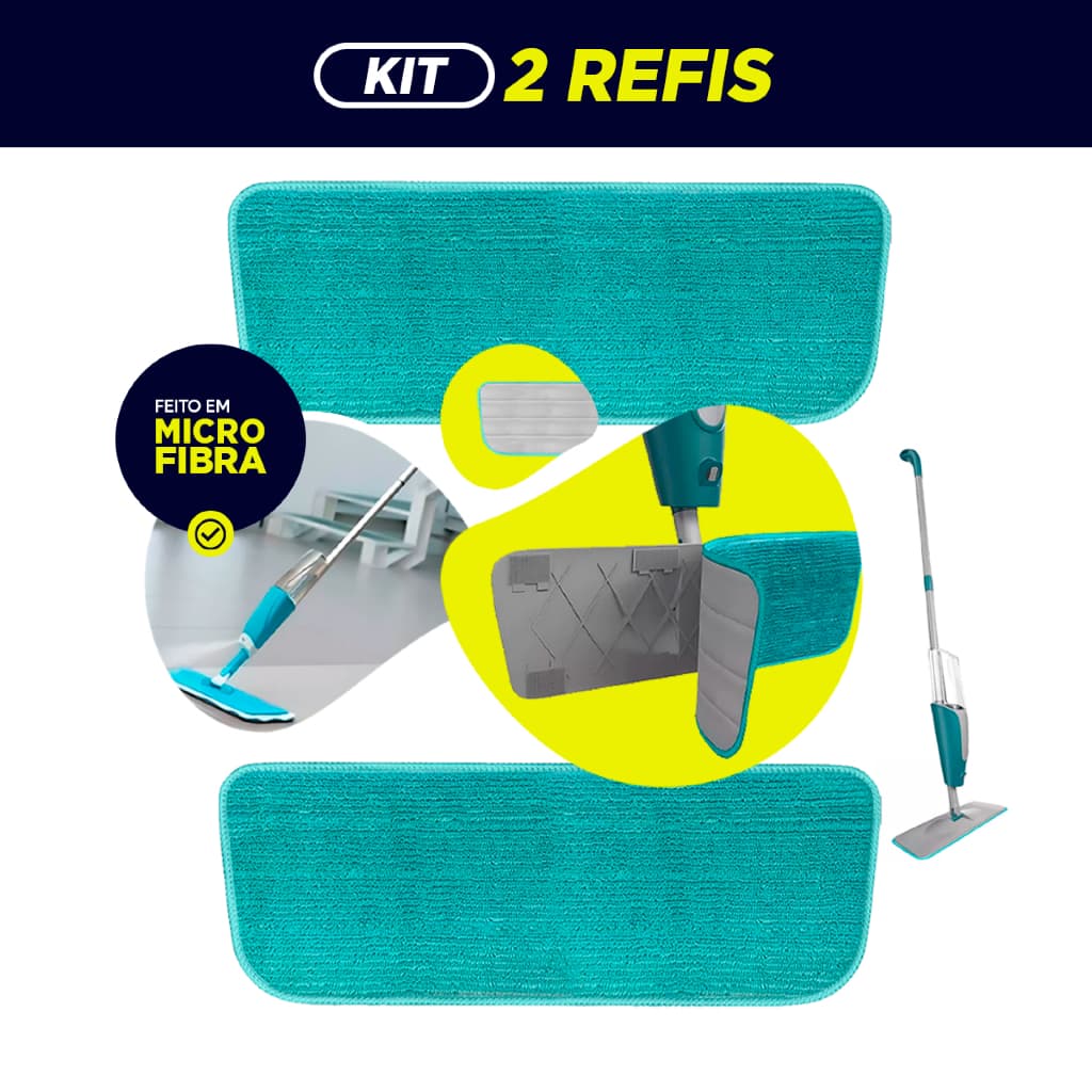 Kit Refil Mop Spray (2, 4 ou 6 unidades) – Economia e Reposição