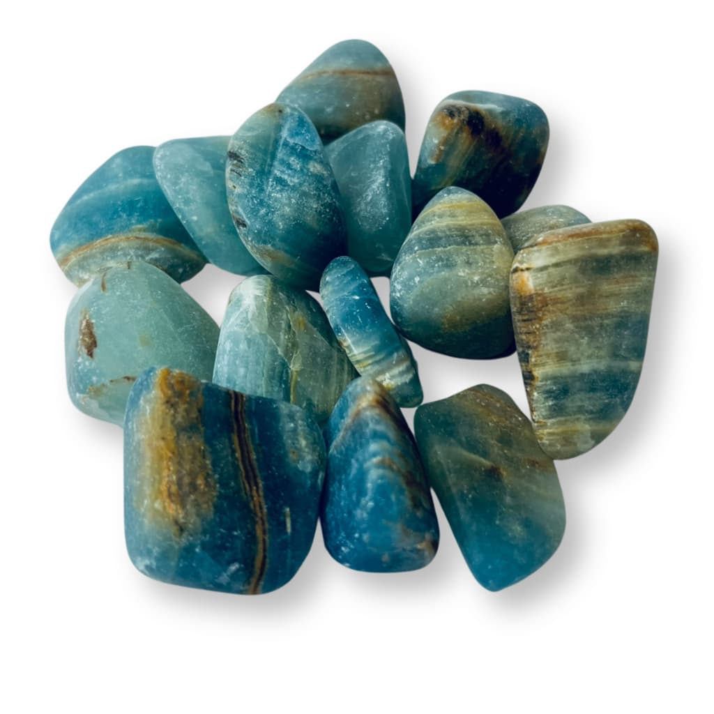 Oceanita (Onix Azul) Pedra natural rolada