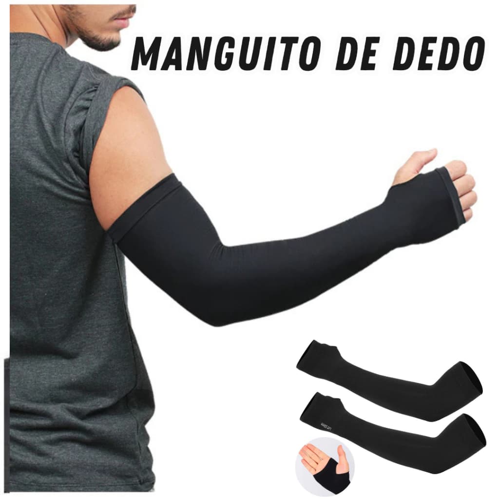 Manguito de Dedo Proteção Solar / Mangote Protetor Solar Uv / Manga de braço térmico Uv segunda pele unissex