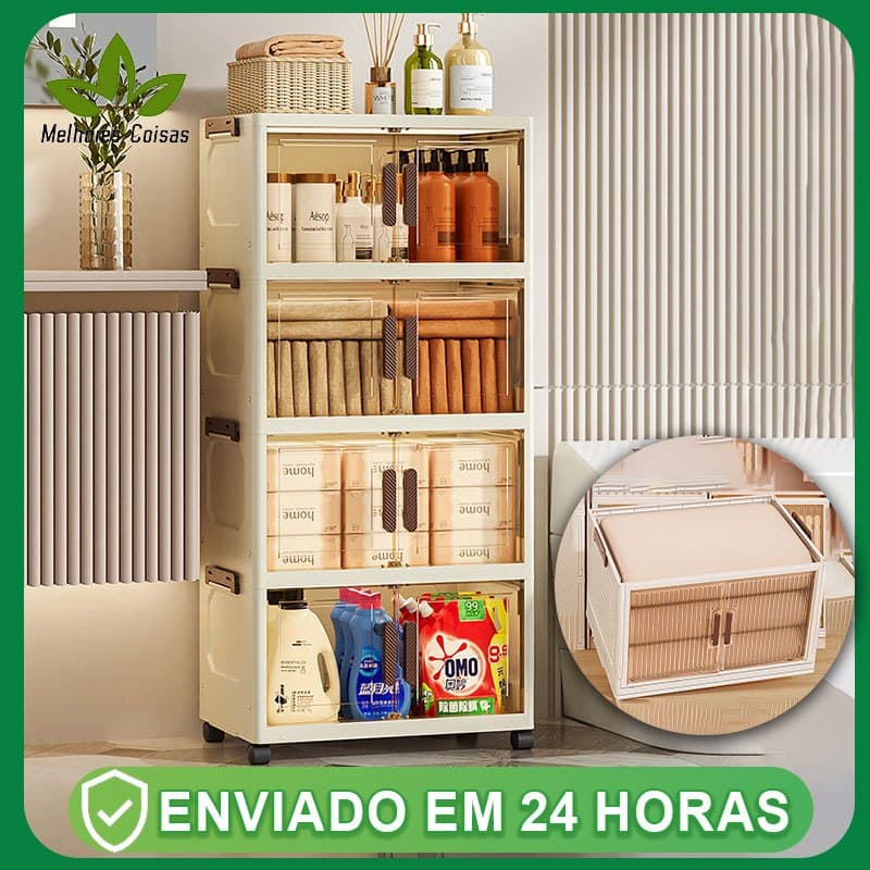 Prateleira Armário Nicho Organizador Estante Escritório Casa Vertical Leve Plastico 5 Compartimentos
