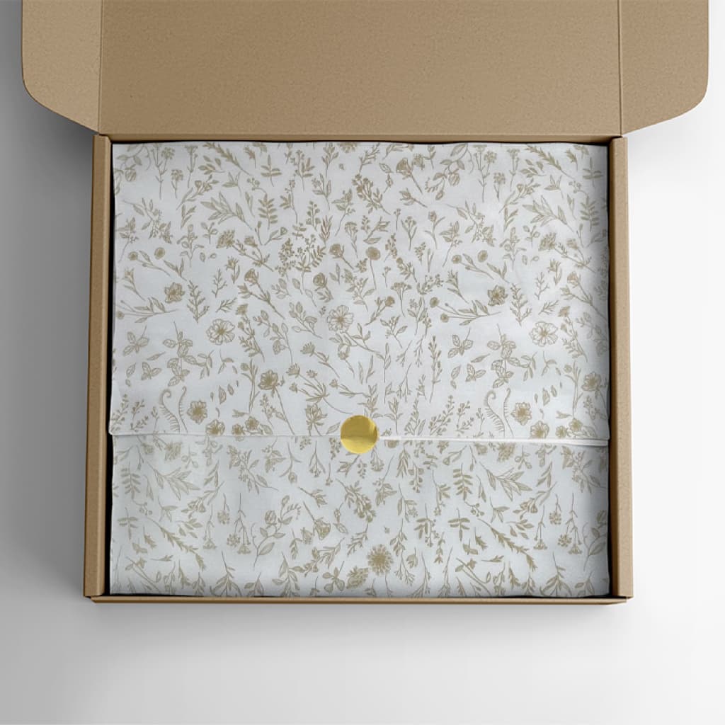 Papel Seda Premium Estampa Floral 50 Folhas Papel Delicado e Sofisticado Para Roupas Presentes Cestas e Artesanato