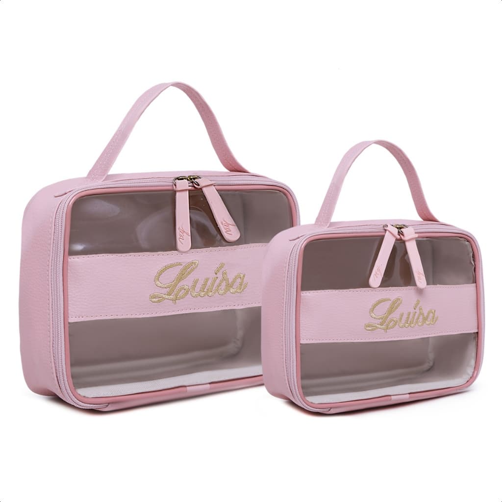 2 Maletas Kit Maternidade Grande Pequena Bebes Bolsinhas