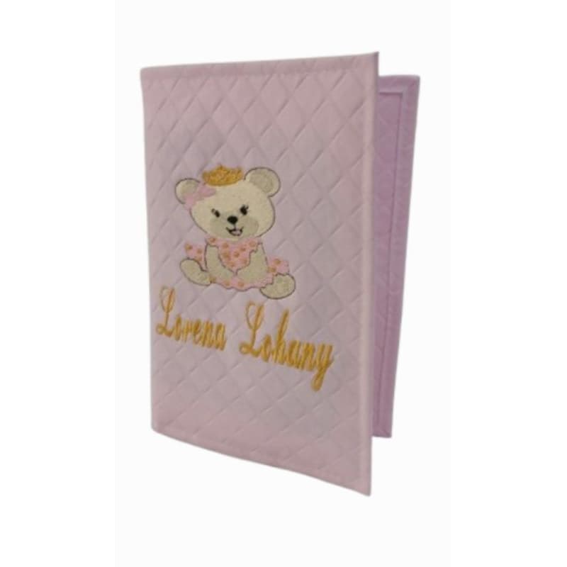 Porta Vacina/Porta documento Personalizado com o tema Ursinha