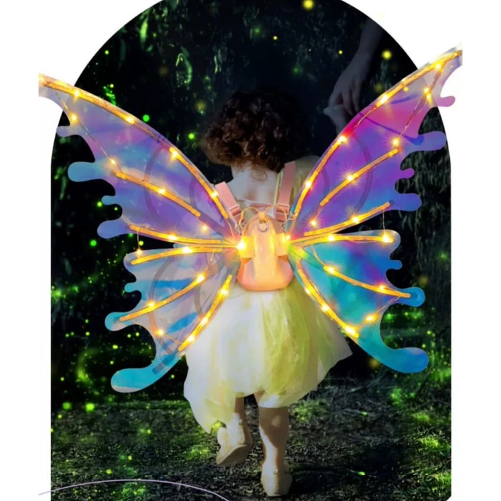 Asa Brilhante de conto de fada！！！Asas de anjo com luzes led, presentes para Amor