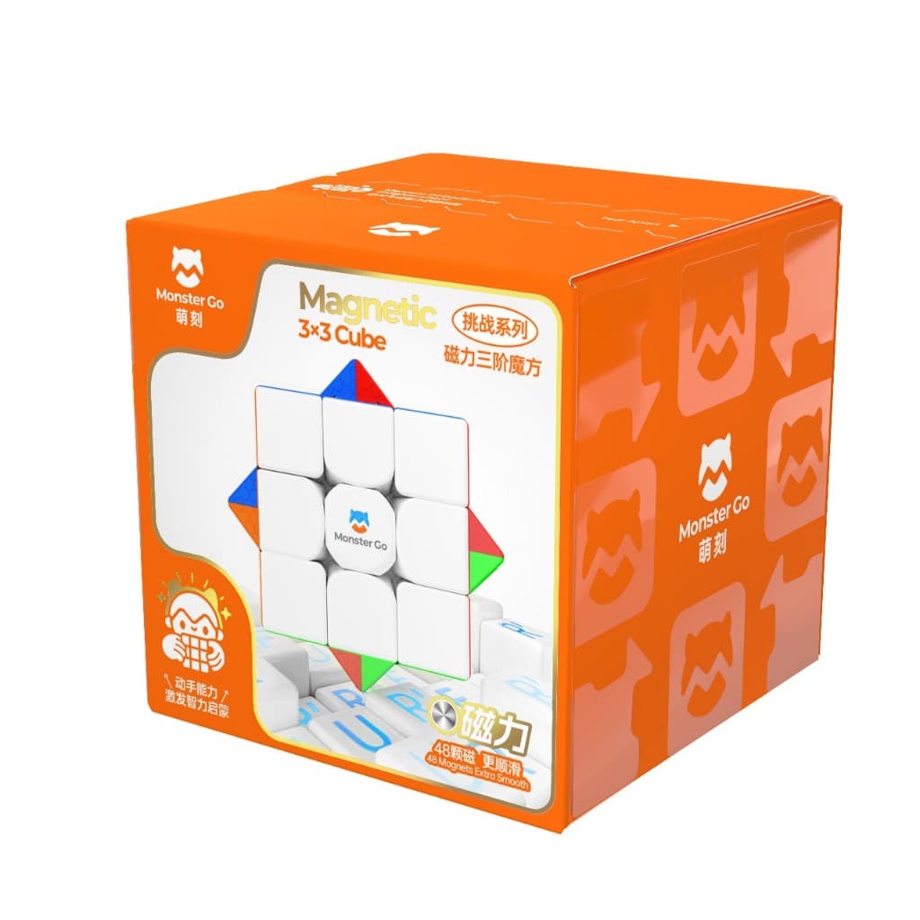 Cubo Mágico Profissional 3x3x3 Gan Monster Go Magnetic