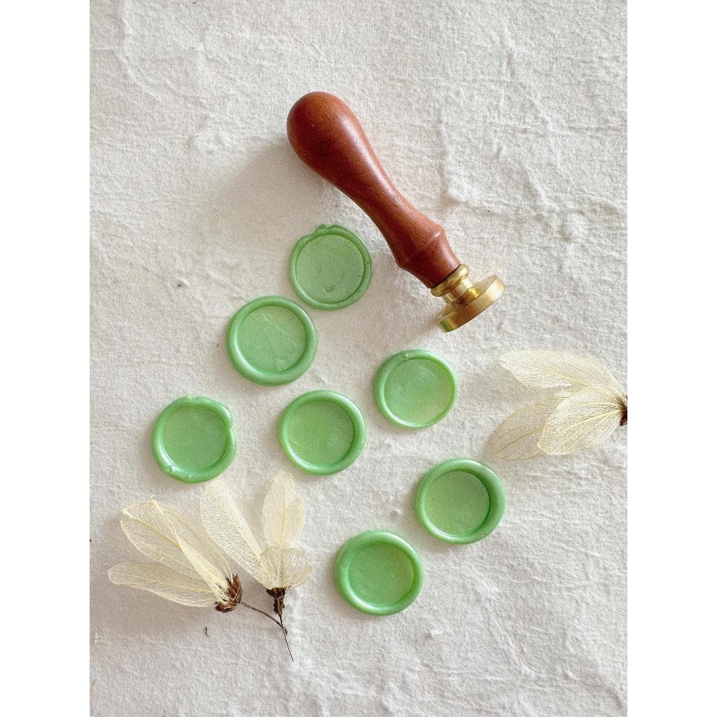 Lacres de cera Cor Verde Cidreira 100un convite de casamento - Envio Imediato