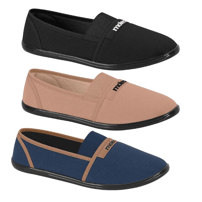 Sapatilha Moleca Tradicional De Elástico Feminina Alpargata Leve e Confortável