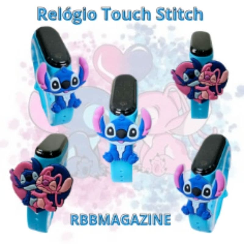 Relógio Led Touch à Prova d'água Stitch