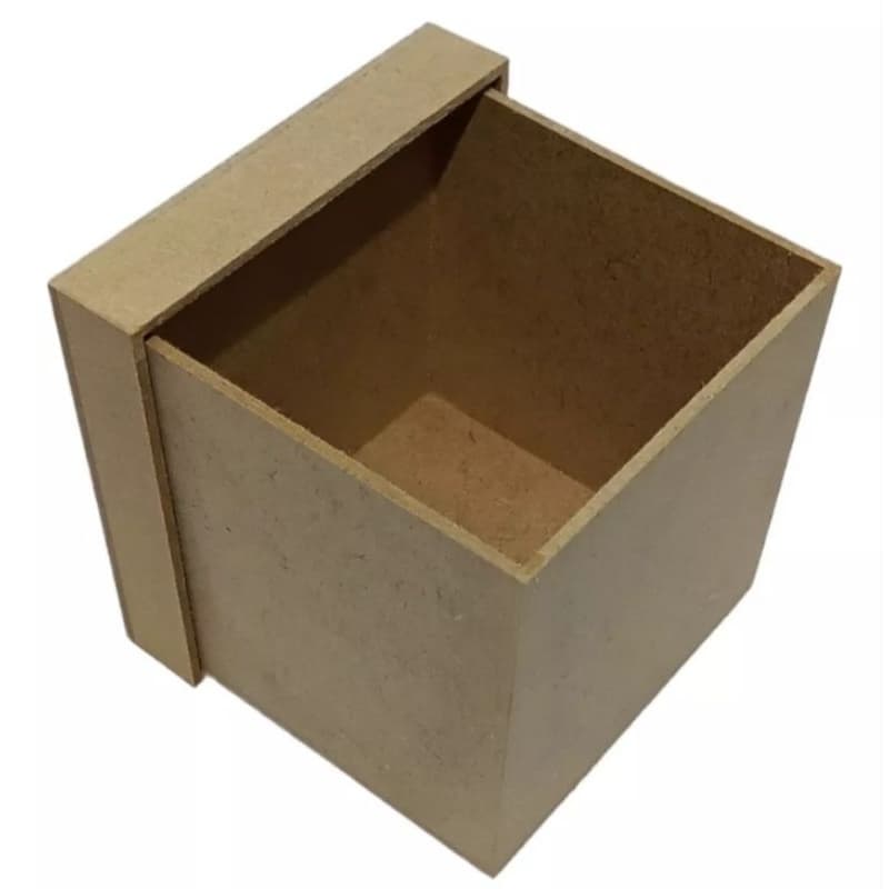 Caixa de MDF cru 10x10x10 kit com 10 unidades