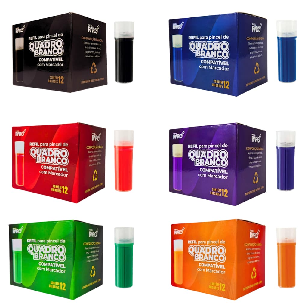 Cartucho Para Caneta Tinteiro,marcador, Pincel Pilot 12uni