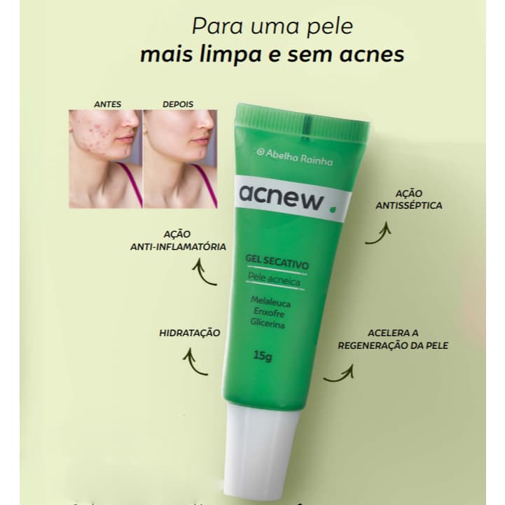Gel Secativo Melaleuca Antiacne  - Abelha Rainha 15g