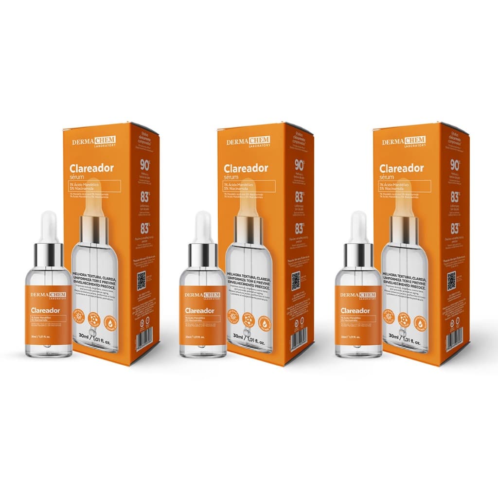 Dermachem Kit 3un Sérum Facial Clareador - 30ml