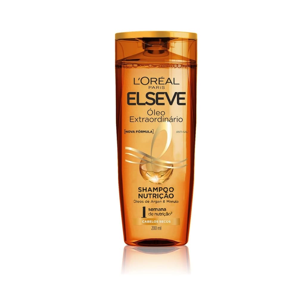 SHAMPOO NUTRIÇÃO ÓLEO EXTRAORDINÁRIO ELSEVE 200ML