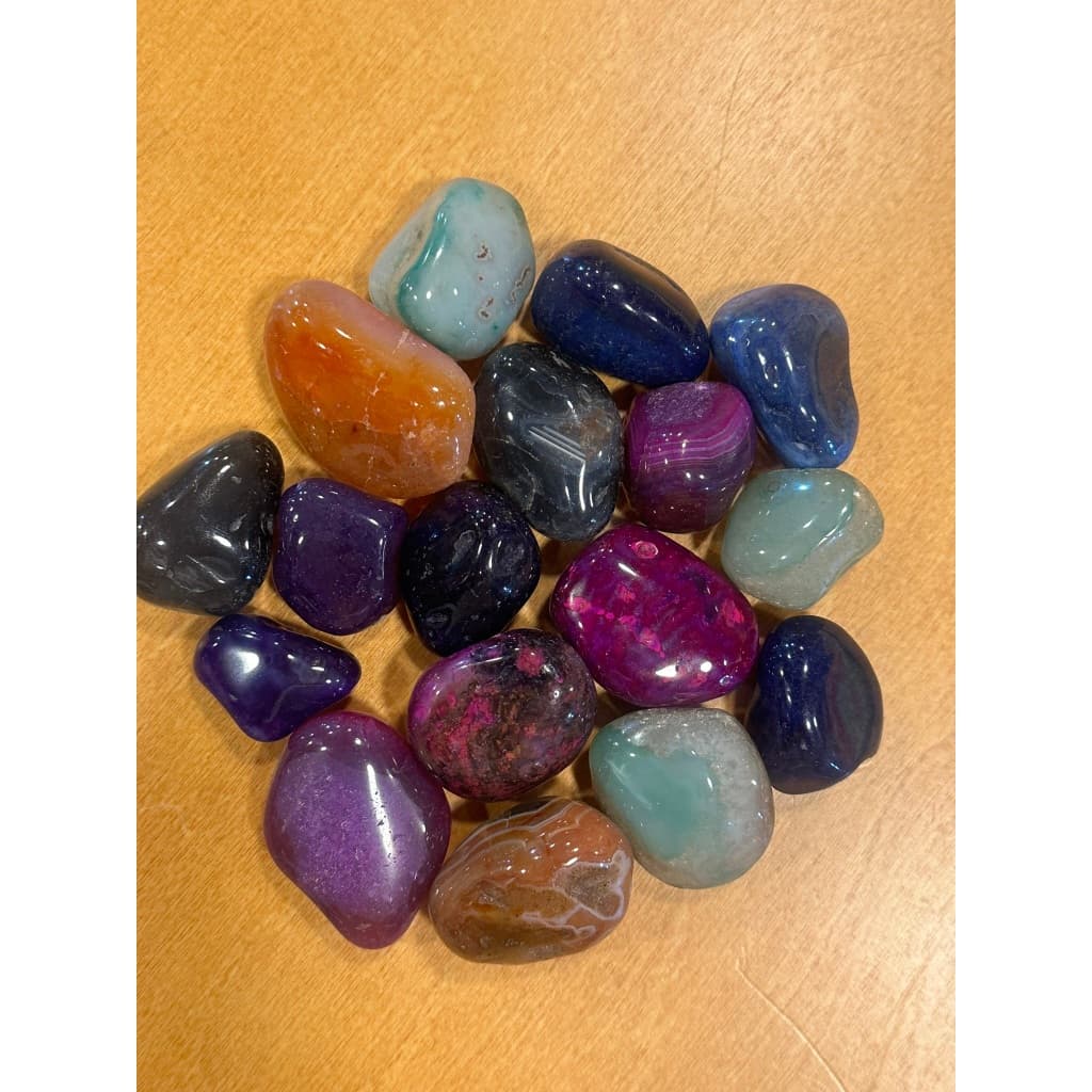 1 KG Pedra ágata todas as cores