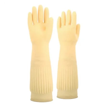 Luva Látex Ranhurada Kalipso original para lavar louça e limpeza CA 45045