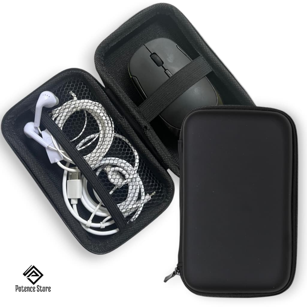 Capa Bag Case Estojo Fone Carregador Cabo Pendrive Esmalte Para Guardar Fones De Ouvido