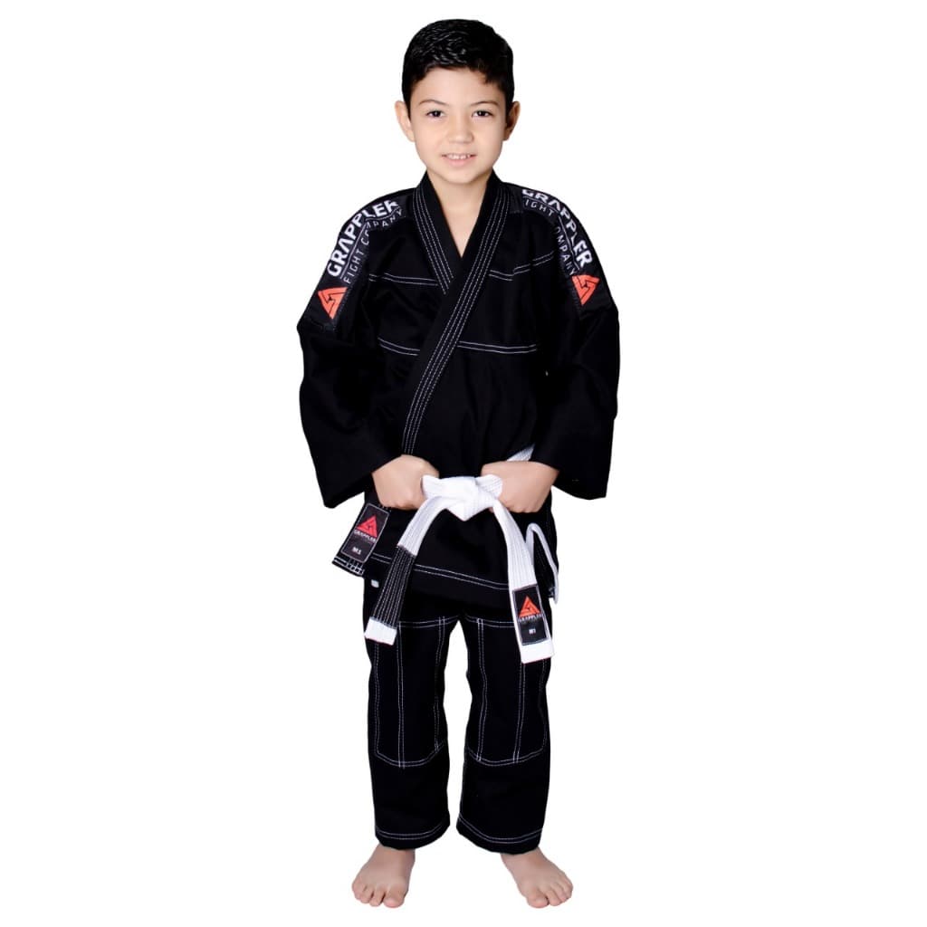 Kimono Infantil Trançado para Jiu-Jitsu/Judo + Faixa - Grappler
