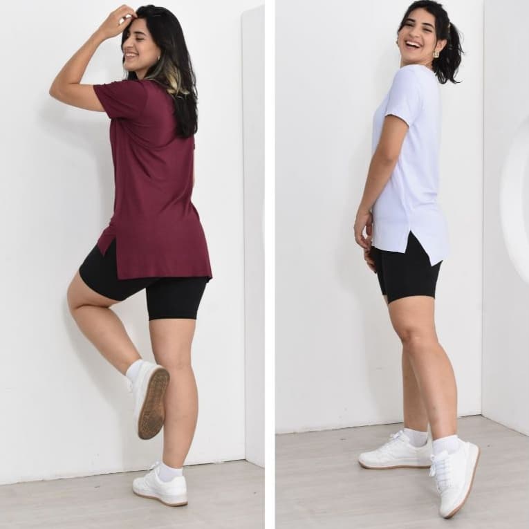 KIT 2 BLUSAS FEMININA SOBRE LEGGING, COBRE BUMBUM, ACADEMIA