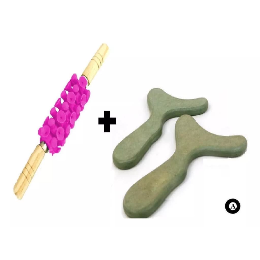 Kit para Massagem com Pantalas + Rolo para Massagem Turbinada/Modeladora