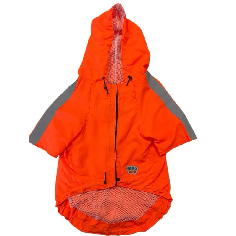 Jaqueta Impermeável para Cachorros com Touca - Refletiva & Neon