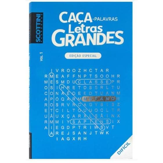 Caça-palavras Edição Especial Scottini Fácil Médio e Difícil