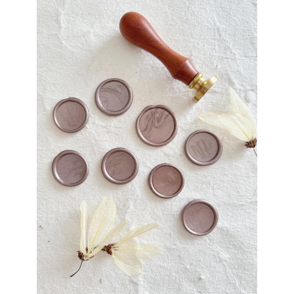 Lacres de cera Cor Rose Gold 15un convite de casamento - Envio Imediato