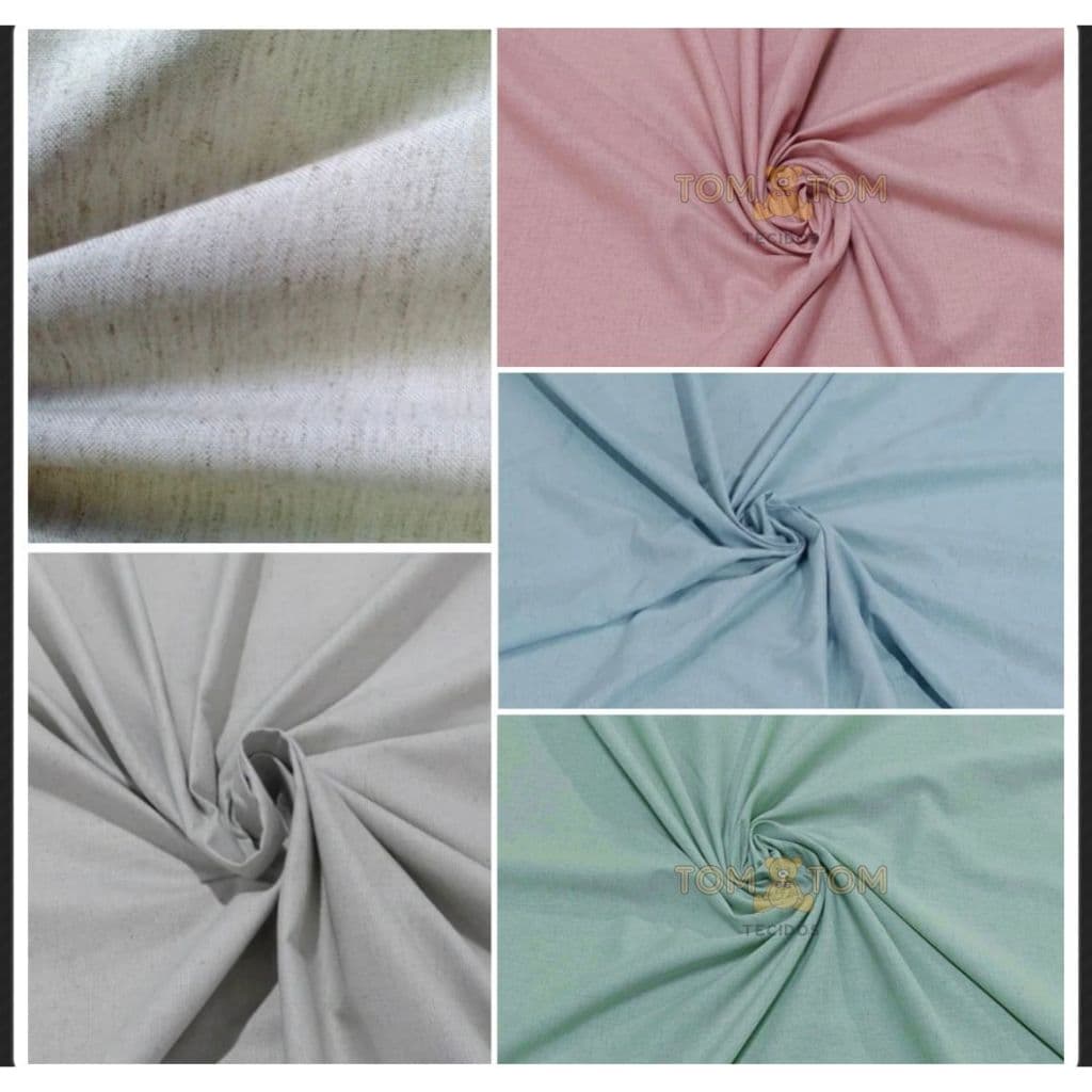 LINHO rústico CALDEIRA, Tecidos Caldeira MISTO 50cm x 1,50m