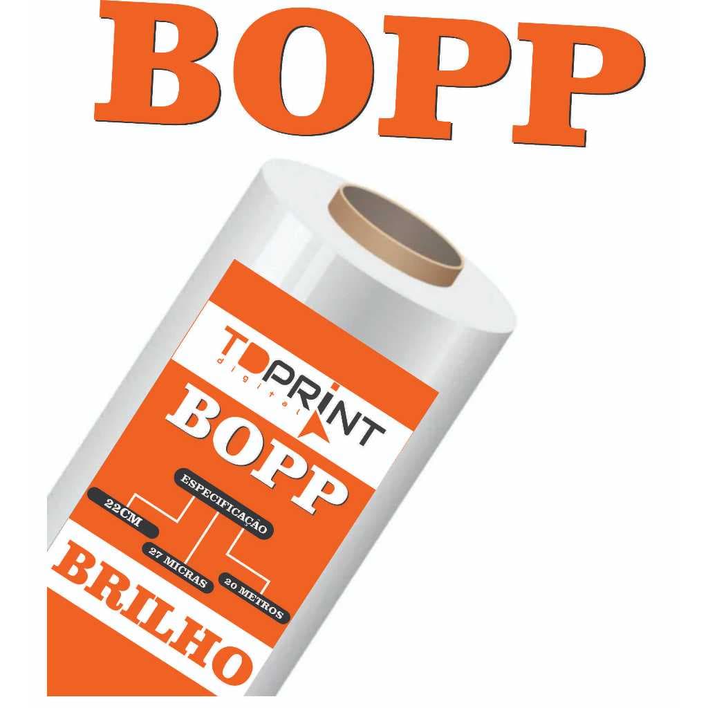 BOPP Brilho ou Fosco 27 Micras Bobina 22cmx20m,50M,100M E 200M 32CMX20M,50M,100M,200M
