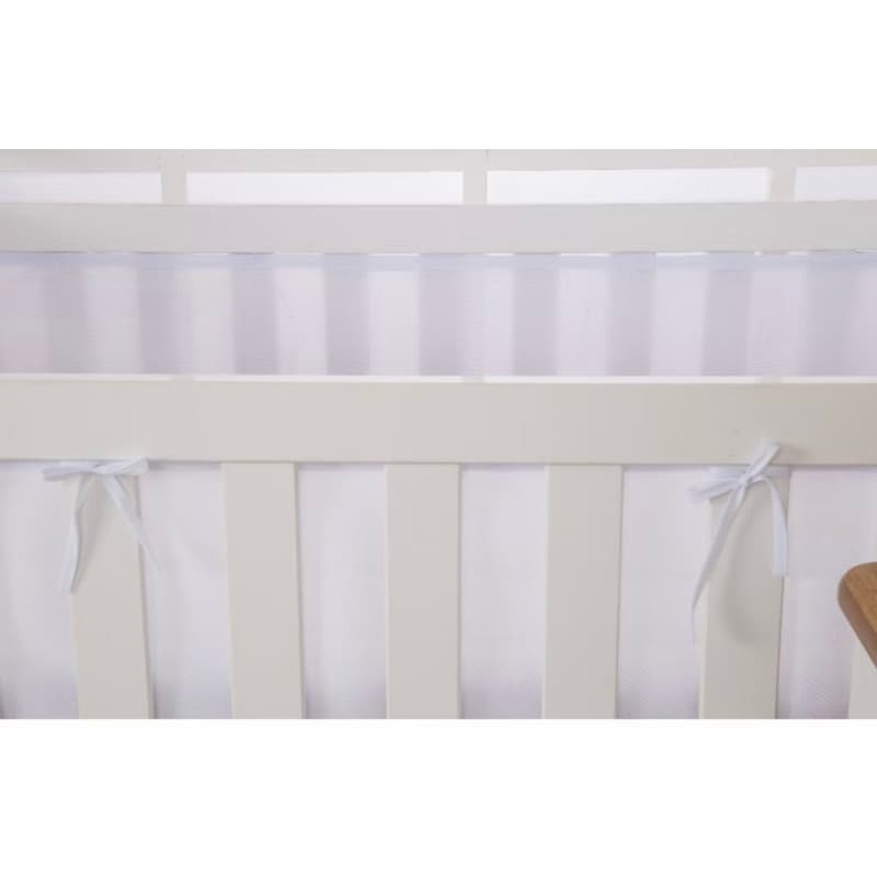 Tela Protetora Para Berço Padrão E Americano Bem Segura Cor Branca