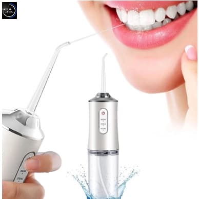 Irrigador Dental Oral Portátil Recarregável USB 220ml Promoção Limpeza Bocal Jato Forte F7