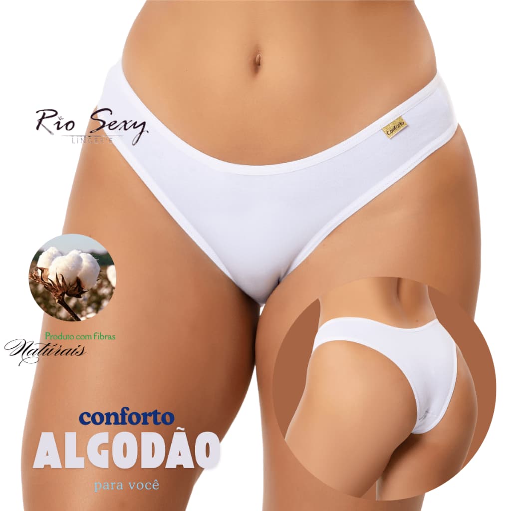 kit 5 calcinha algodão conforto básica, uso ou revenda, roupa feminina, adulto, direto da fábrica