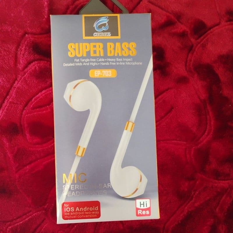 super bass EP - 703 IOS ANDROID branco