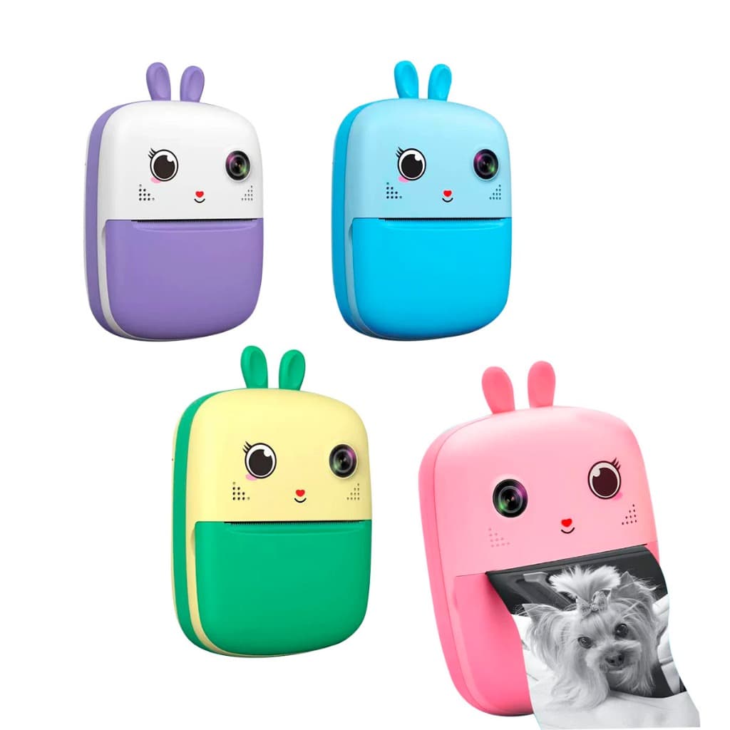 Câmera De Impressão Instantânea Para Crianças Com Impressora