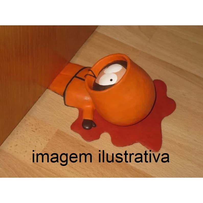 Aparador de Porta Kenny 3D – Personagem South Park | Impressão 3D Criativa | Decoração Geek e Divertida