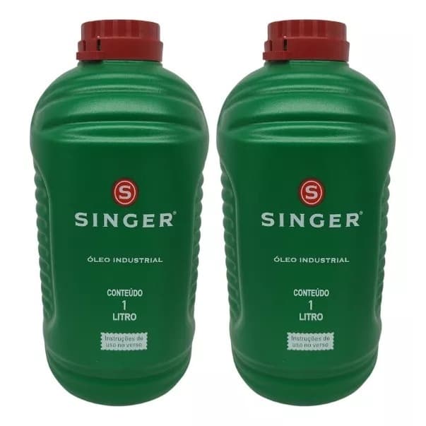 2 Oleos Singer 1 Litro Para Maquinas De Costura Industrial