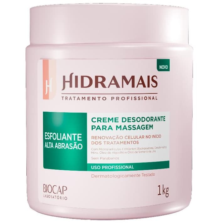 Creme para Massagem Esfoliante Alta Abrasão 1kg Hidramais