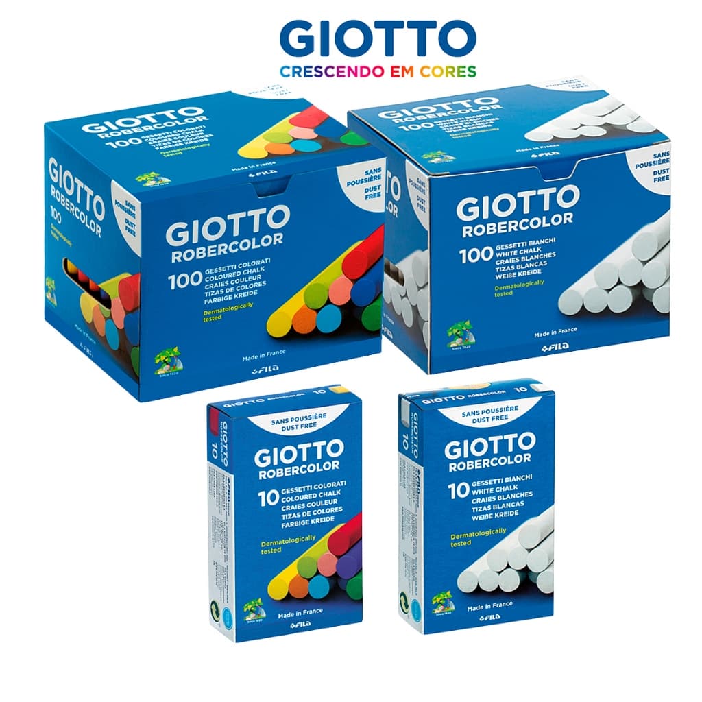 Giz Escolar Robercolor Giotto hipoalergênico