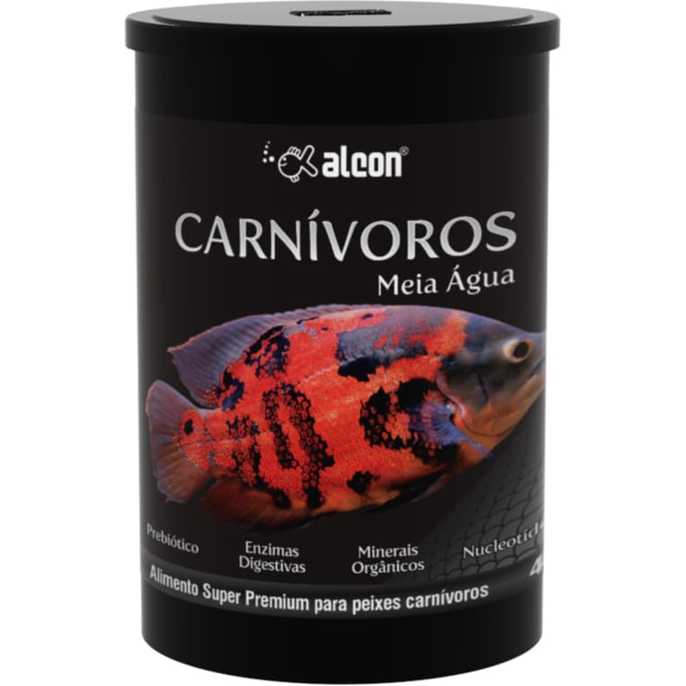 Alcon Carnívoros Meia Água 480 g ou 140 g - Ração Peixes