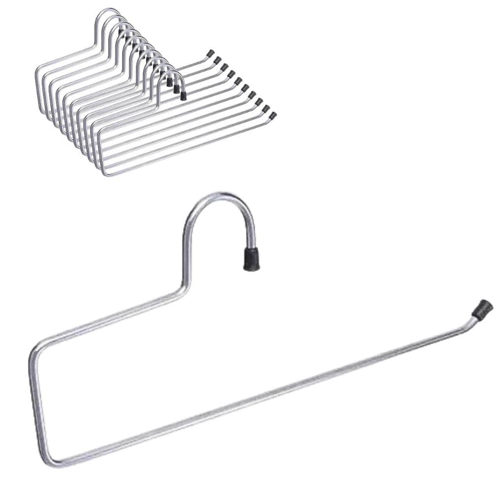 Cabide Calceiro-Cabides p/ 1 Calça Aço Cromado Saia Bermuda Vestido Roupa Adulto Resistente Promoção