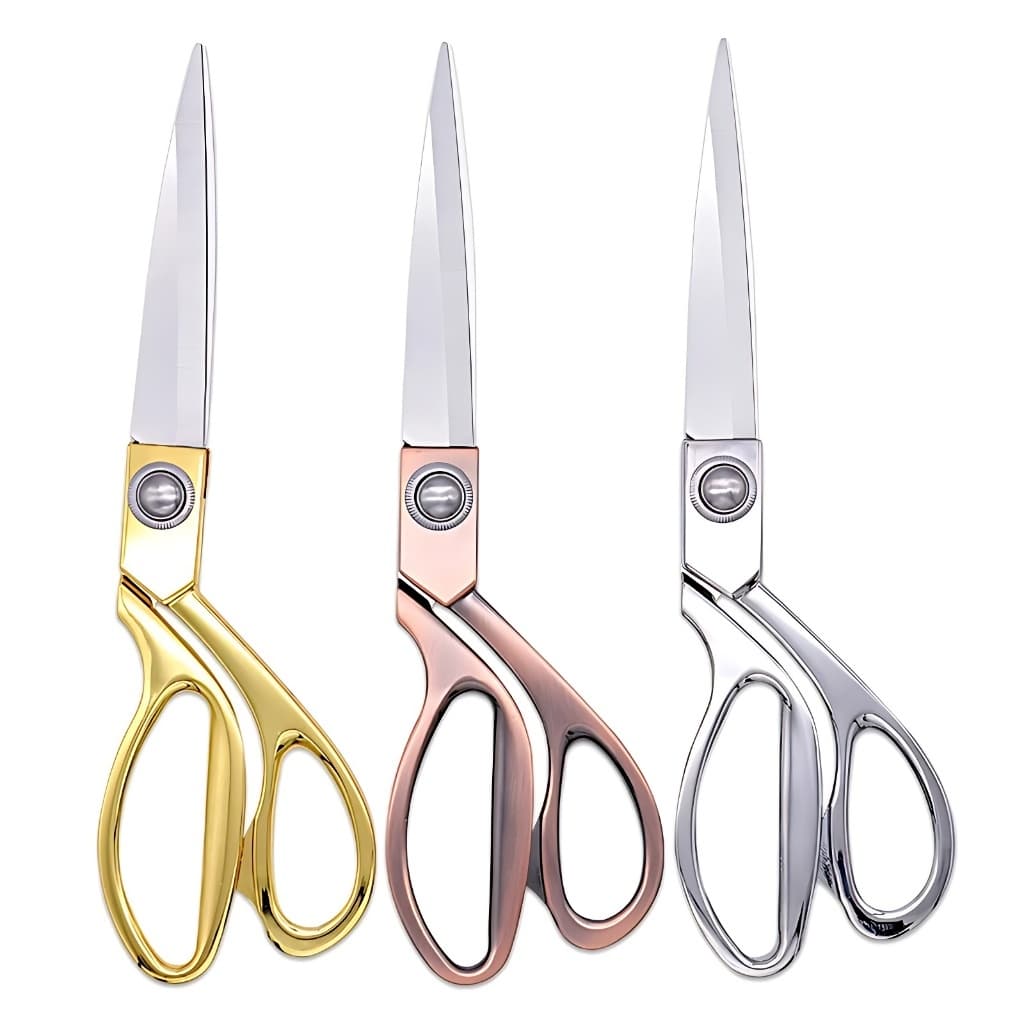 Tesoura Uso profissional dourada para costureira - Tesoura Tapeceiro Forjada Alfaiate Crina envio imediato