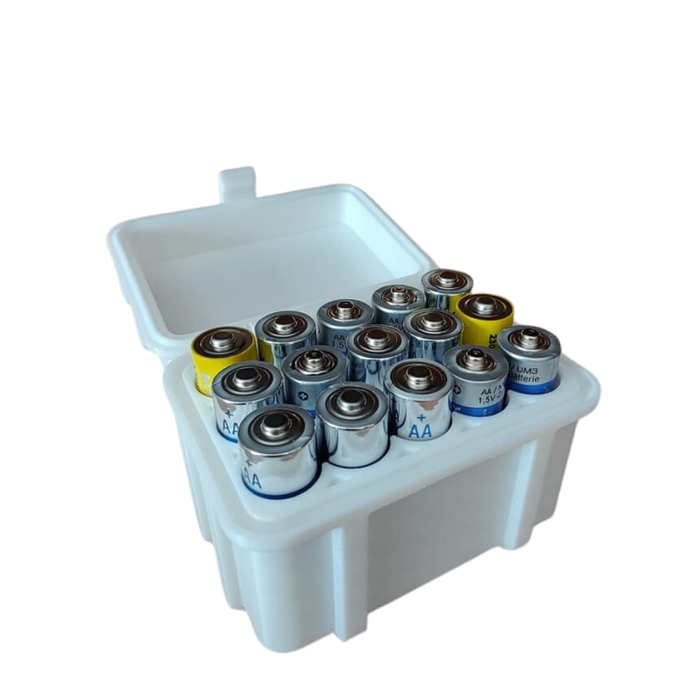Case Estojo Pilhas AA Dispenser Suporte Organizador Prático