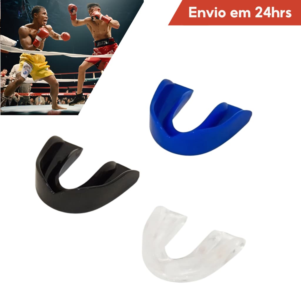 Protetor Bucal Simples Para Lutas Boxe Mma Jiu-jitsu Anti-Bruxismo Moldável