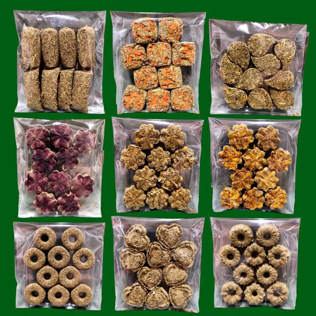 Biscoito de Feno Para Roedores (Porquinho da Índia, Coelho, Chinchila) - EMVIO IMEDIATO