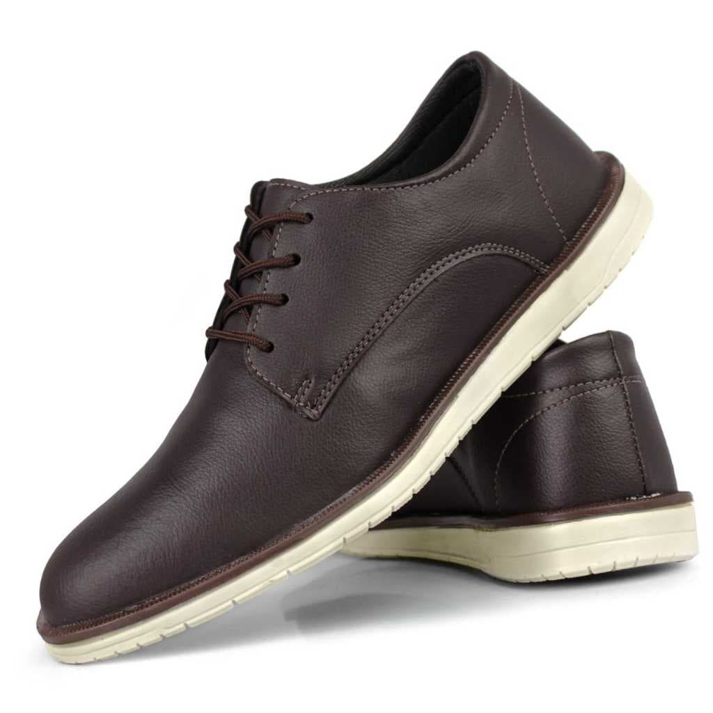 Sapato Social Masculino Oxford Confort Sola Bicolor